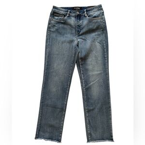 New Joseph Ribkoff high rise straight crop women's blue jeans Size 8